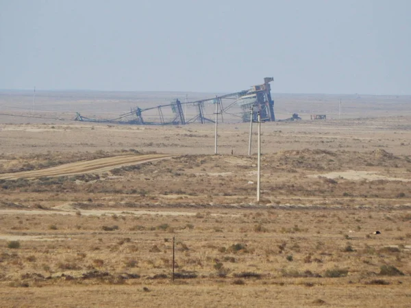 Old rig which fell. — Stock Photo, Image