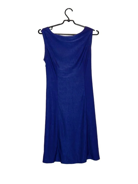 濃い青のドレス — ストック写真