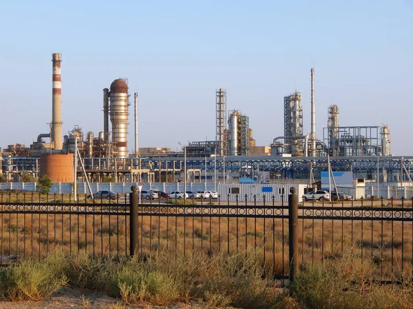 Bitumen-fabriek in Kazachstan. — Stockfoto