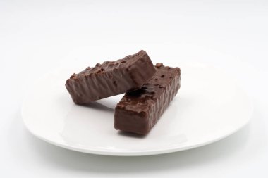 Çikolata kaplı gofret.