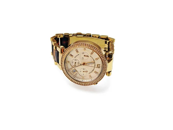 Gold watch chronograph. — Stock Photo, Image