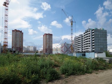 Lipetsk 'te yeni binalar.