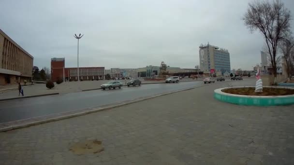 Wandern Der Stadt Aktau Kasachstan Stadt Aktau Dezember 2019 Jahr — Stockvideo