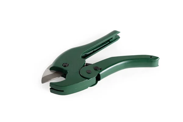 Pipe cutter for plastic pipes. — Stock Photo, Image
