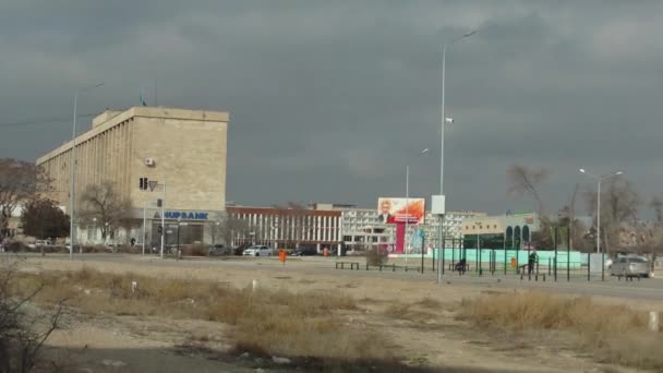 Aktau Città Kazakistan Regione Mangistau Gennaio 2020 Anno — Video Stock