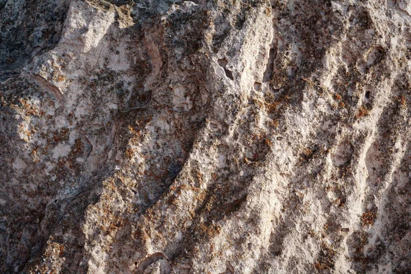 Povrchová Písčitá Skála Skalnaté Pobřeží Kaspického Moře — Stock fotografie