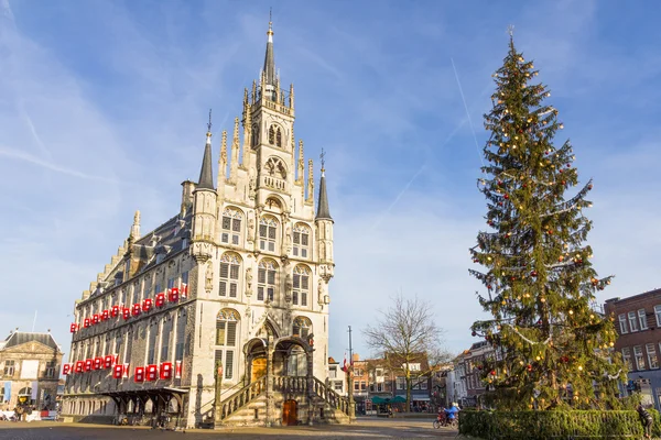 Városháza, Gouda, Hollandia — Stock Fotó