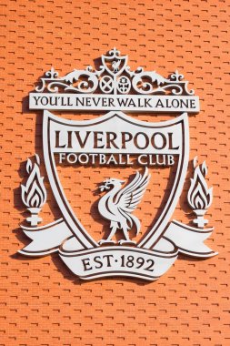 Anfield stadı, ev Liverpool futbol kulübü logosu