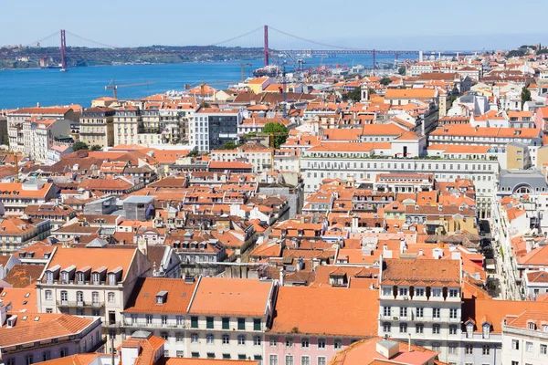 Lizbon, Portekiz 'in havadan görünüşü — Stok fotoğraf