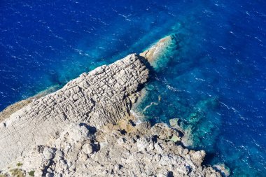 Kaya oluşumu Cap de Formentor, Mallorca, İspanya