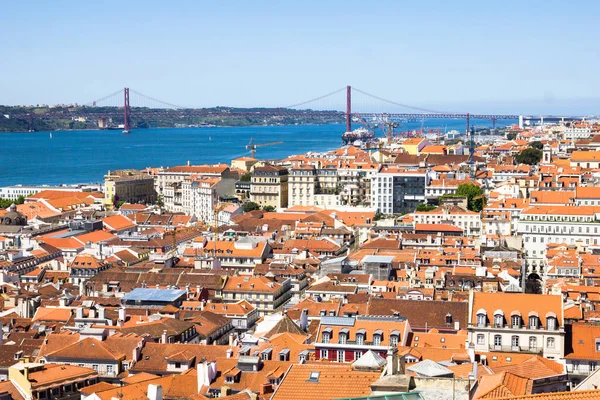 Bovenaanzicht van lisbon, portugal — Stockfoto