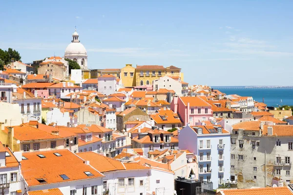 Bovenaanzicht van lisbon, portugal — Stockfoto