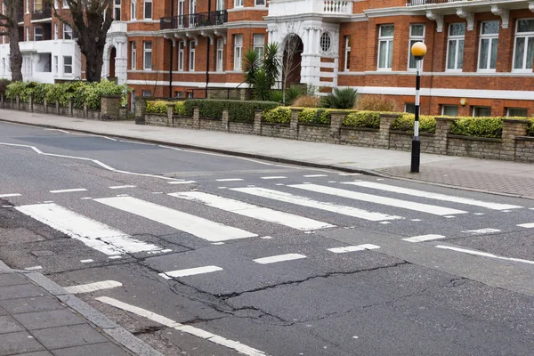 Skrzyżowanie Abbey Road Londyn Wielka Brytania — Zdjęcie stockowe