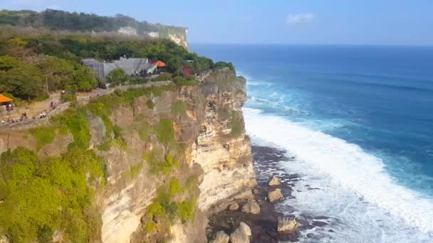 Ulu Watu Cliffs Bali Indonesië — Stockvideo