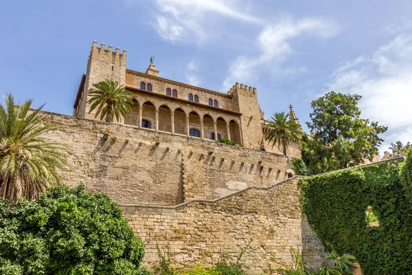 Pałac Królewski Almudaina Majorka Hiszpania — Zdjęcie stockowe