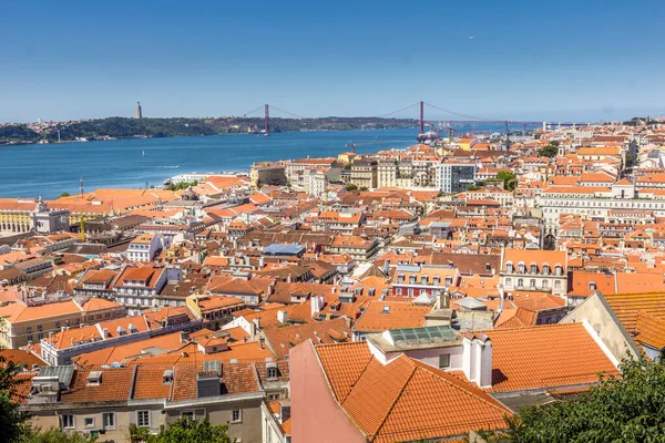 Bovenaanzicht Van Lisbon Portugal — Stockfoto