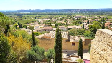 Chateauneuf du Pape'nin havadan görünümü, Güneydoğu Fransa