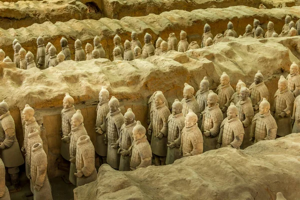 Terra Cotta Guerriers Excavation Xian Chine — Photo