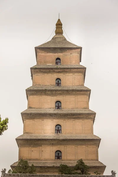 Slavný Giant Wild Goose Pagoda Ian Čína — Stock fotografie