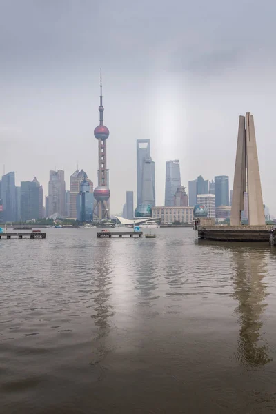 Китай Шанхай Апреля 2020 Года Современные Здания Шанхае Pudong Начала — стоковое фото