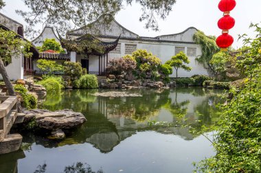 Tipik Çin bahçesi, Suzhou, Çin