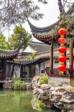 Tipik Çin bahçesi, Suzhou, Çin