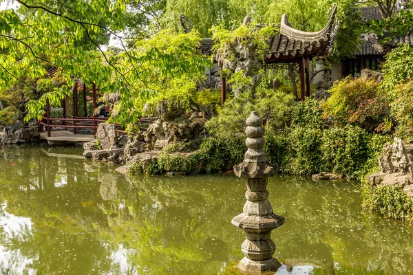 Jardin Chinois Avec Lac — Photo