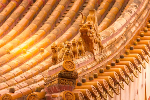 Traditional Roofs Beijing Forbidden City China — Stock Photo, Image