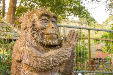 Endonezya, Bali 'deki Maymun Ormanı' nda Heykel
