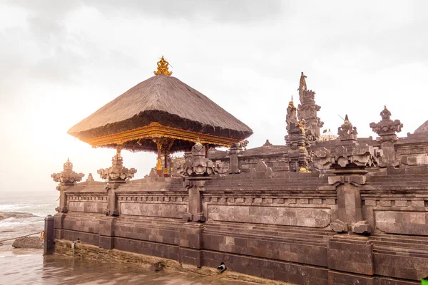 Zonsondergang Tanah Lot Tempel Bali Indonesië — Stockfoto