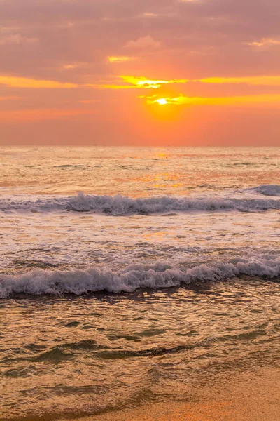 Hermosa Puesta Sol Sobre Océano — Foto de Stock