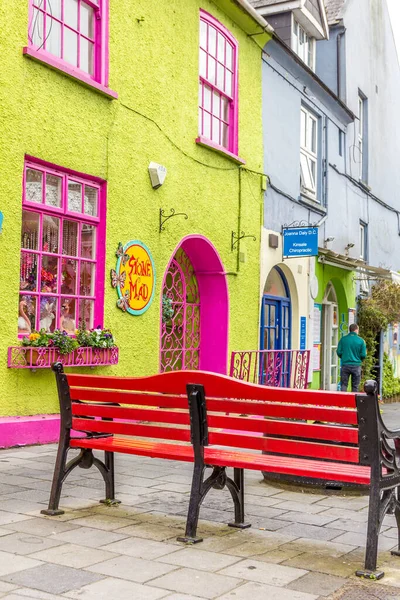 Kinsale Cork Ireland Maj 2018 Färgglada Hus Market Street Och — Stockfoto