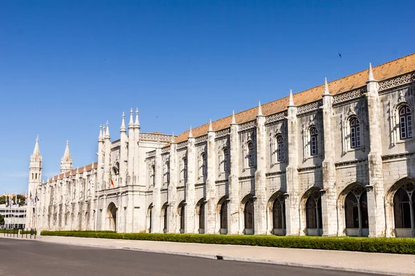 Het Jeronimos Klooster Kerk Van Santa Maria Belem Lissabon Portugal — Stockfoto