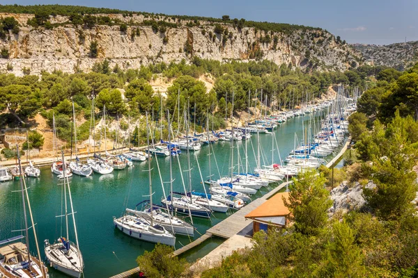 Puerto Pin Las Calanques Cassis Sur Francia — Foto de Stock