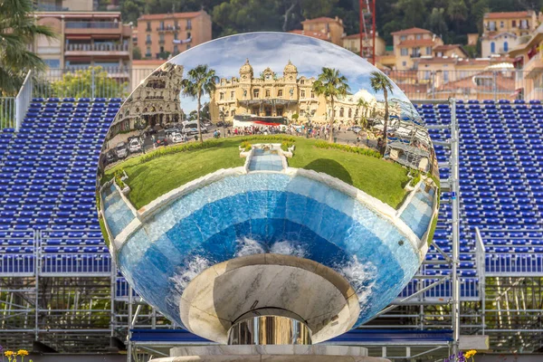 Monte Carlo Casino Reflected Glass Monaco — Stock Photo, Image