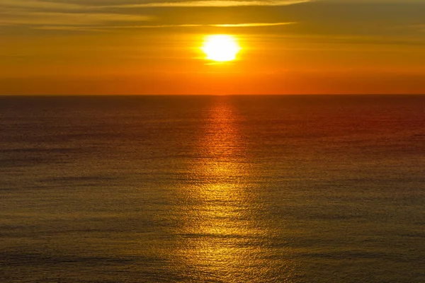 Krásný Západ Slunce Nad Oceánem — Stock fotografie