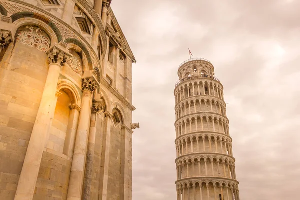 Catedral Pisa Torre Inclinada Toscana Itália — Fotografia de Stock