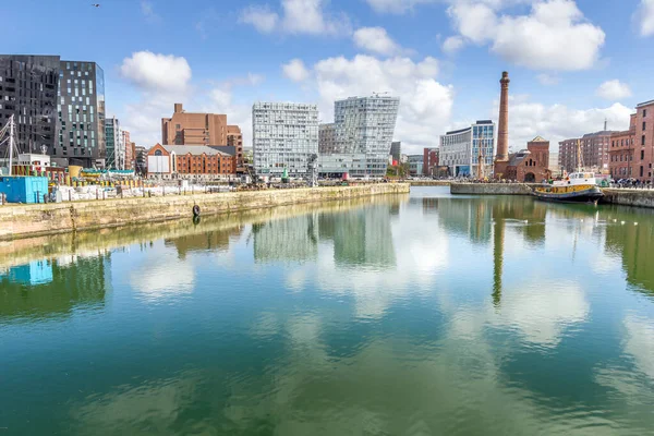 Vista Del Albert Dock Liverpool Reino Unido —  Fotos de Stock