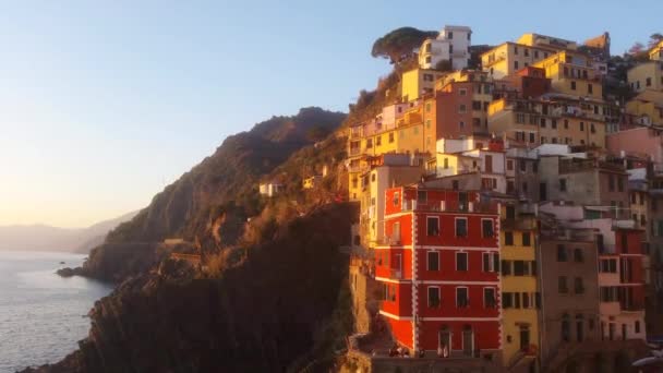 Riomaggiore Cinque Terre Olaszország — Stock videók