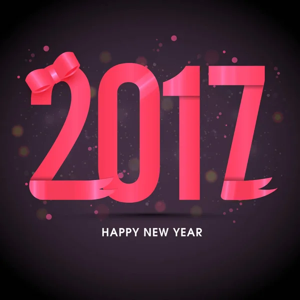 Stylowe tekstu 2017 roku na nowy rok. — Wektor stockowy