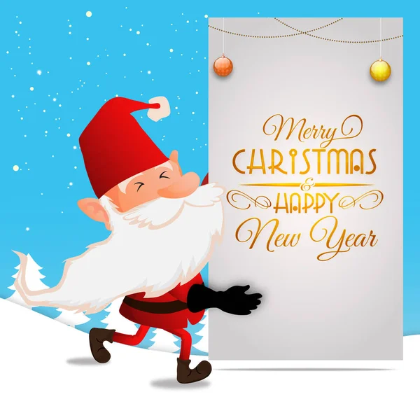 Santa Claus for Christmas and New Year. — Stock Vector