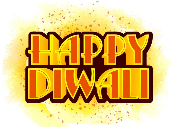 Antecedentes tipográficos para la celebración de Diwali . — Vector de stock