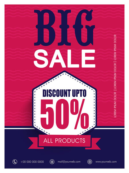 Big Sale Flyer, Poster or Banner design.