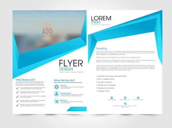 业务传单、 模板或宣传册设计. — 图库矢量图片