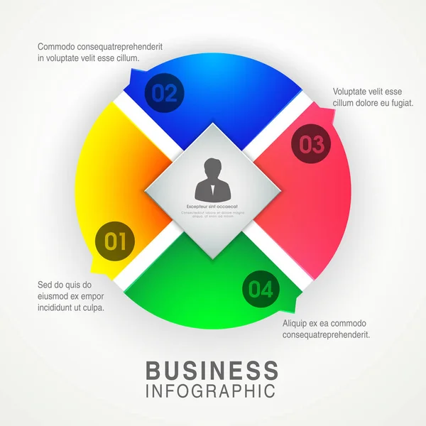 Colorful infographics layout for Business. — Stock Vector