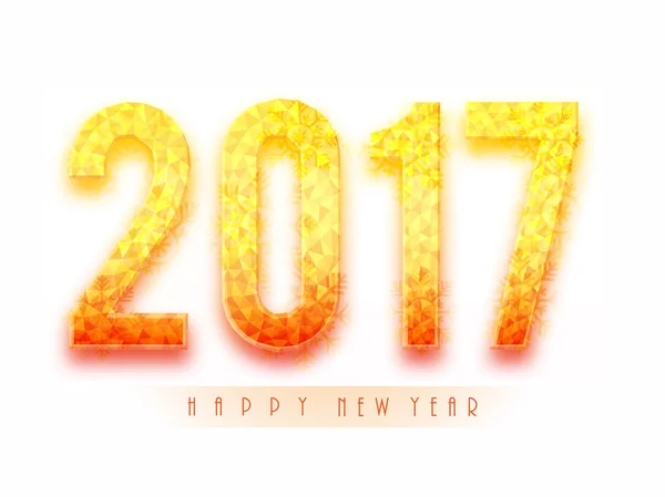 Creative text 2017 for New Year. — Stock Vector