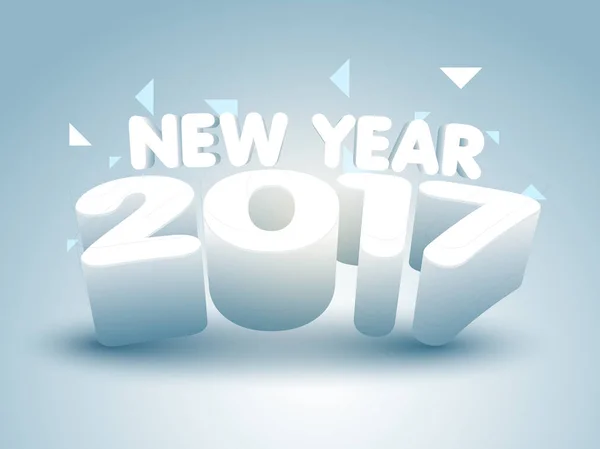 Stílusos szöveg 2017 újév ünnepe. — Stock Vector