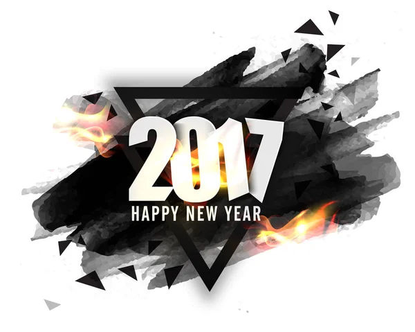 Felice anno nuovo 2017 sfondo celebrazione . — Vettoriale Stock