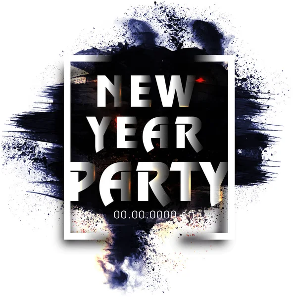 Poster, Banner, Flyer for New Year Party. — Stock Vector