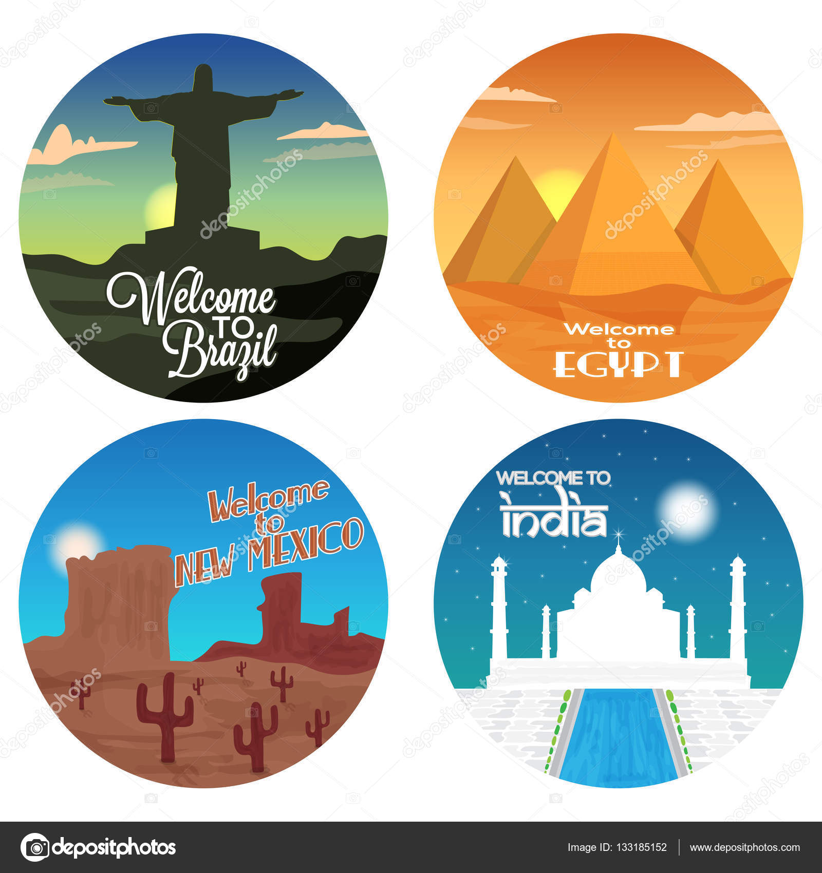 Travel Stickers Tags Or Labels Design Stock Vector C Alliesinteract 133185152